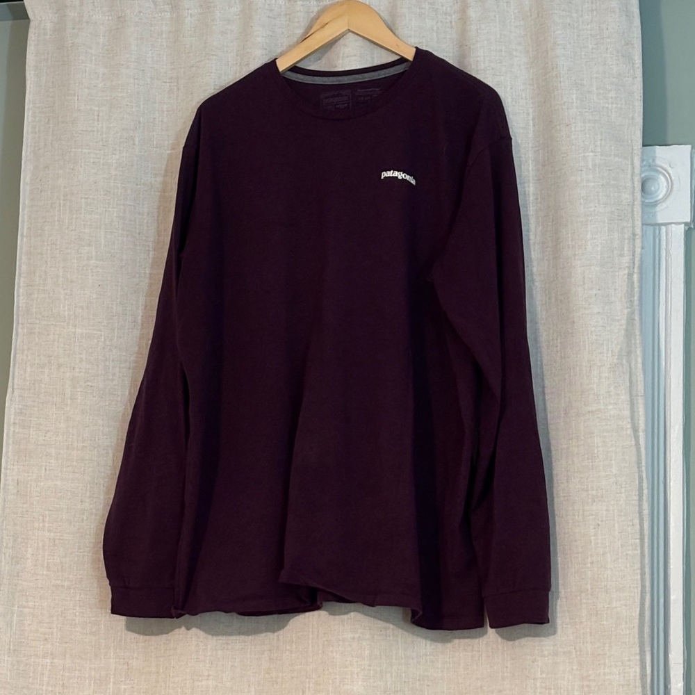 Patagonia Dark Purple Long Sleeve Tee